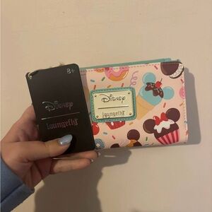 NEW Disney Loungefly Pink sweet treat Wallet